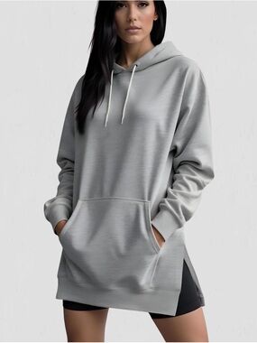 The Warmy Oversized Hoodie Dress Light Grey Large NWT IN PACKAGE